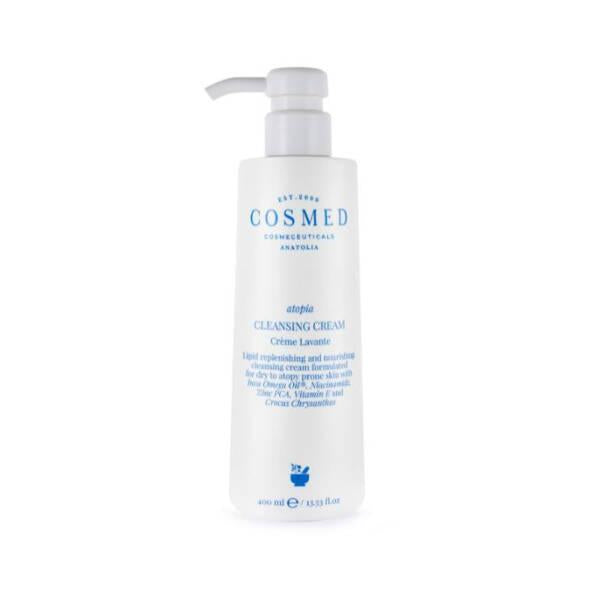 Cosmed Atopia Gentle Cleansing Cream for Dry & Sensitive Skin - Moisturizing, Baby-Friendly, 13.53 fl oz