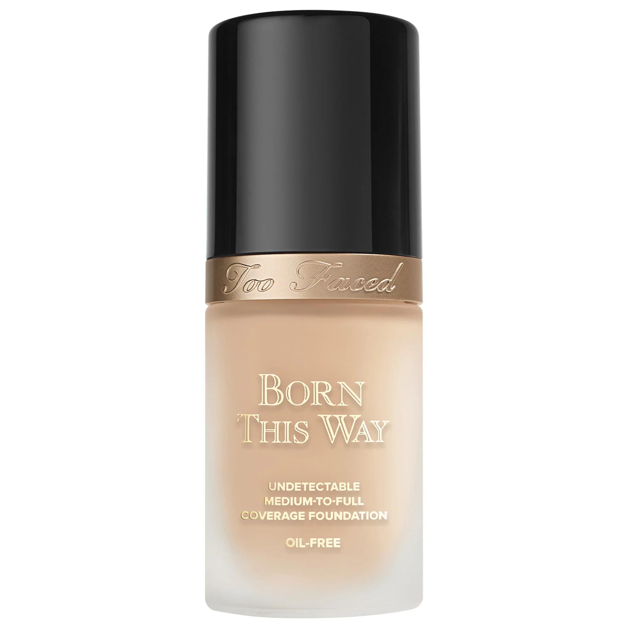 Too Faced Born This Way Natural Finish Longwear Liquid Foundation - Oil-Free, Vegan, Cruelty-Free Makeup for Flawless Coverage