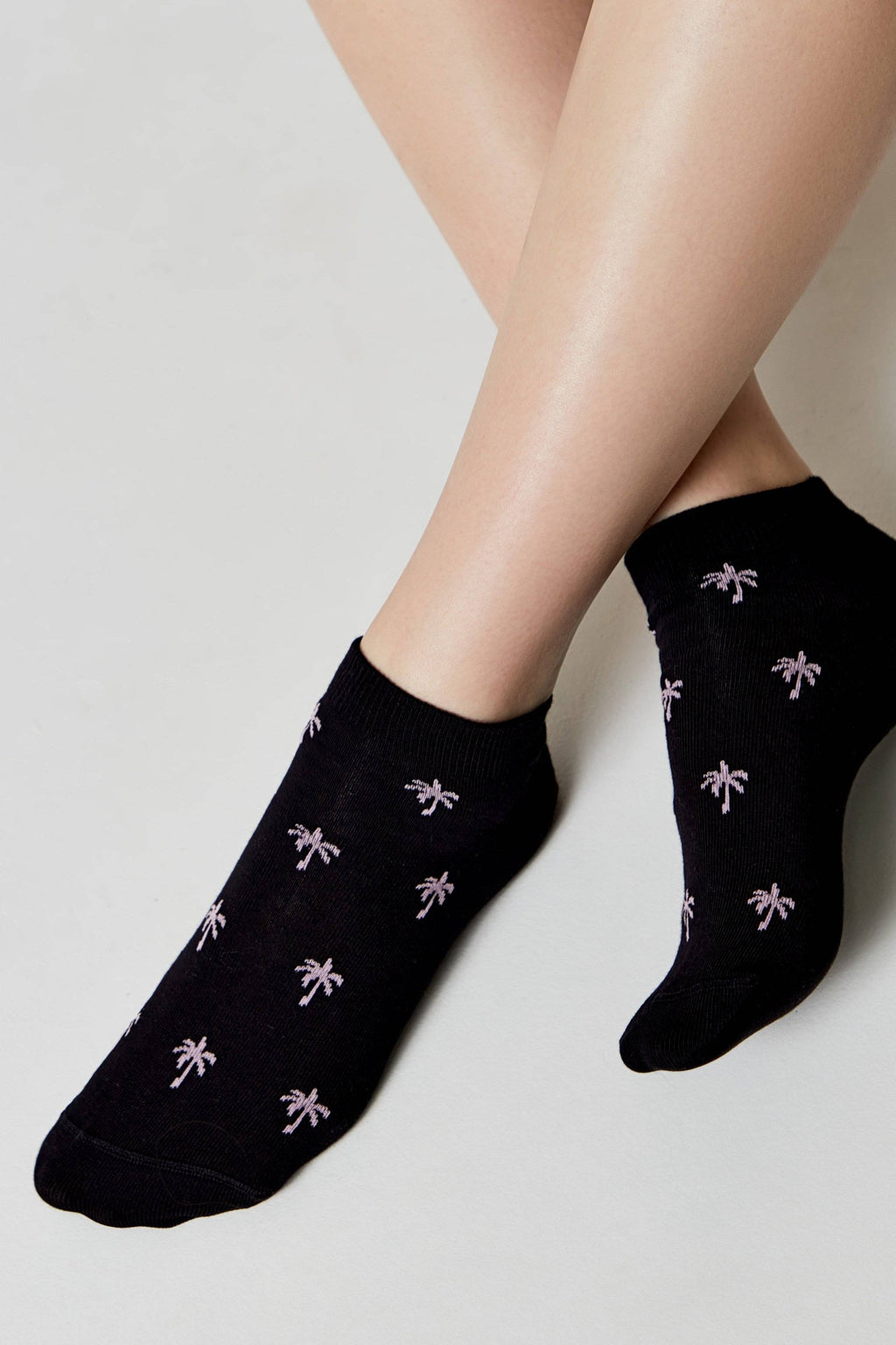 TheRanok.com Cotton Ankle Socks Conte Active - 589 Palm Trees — color detail