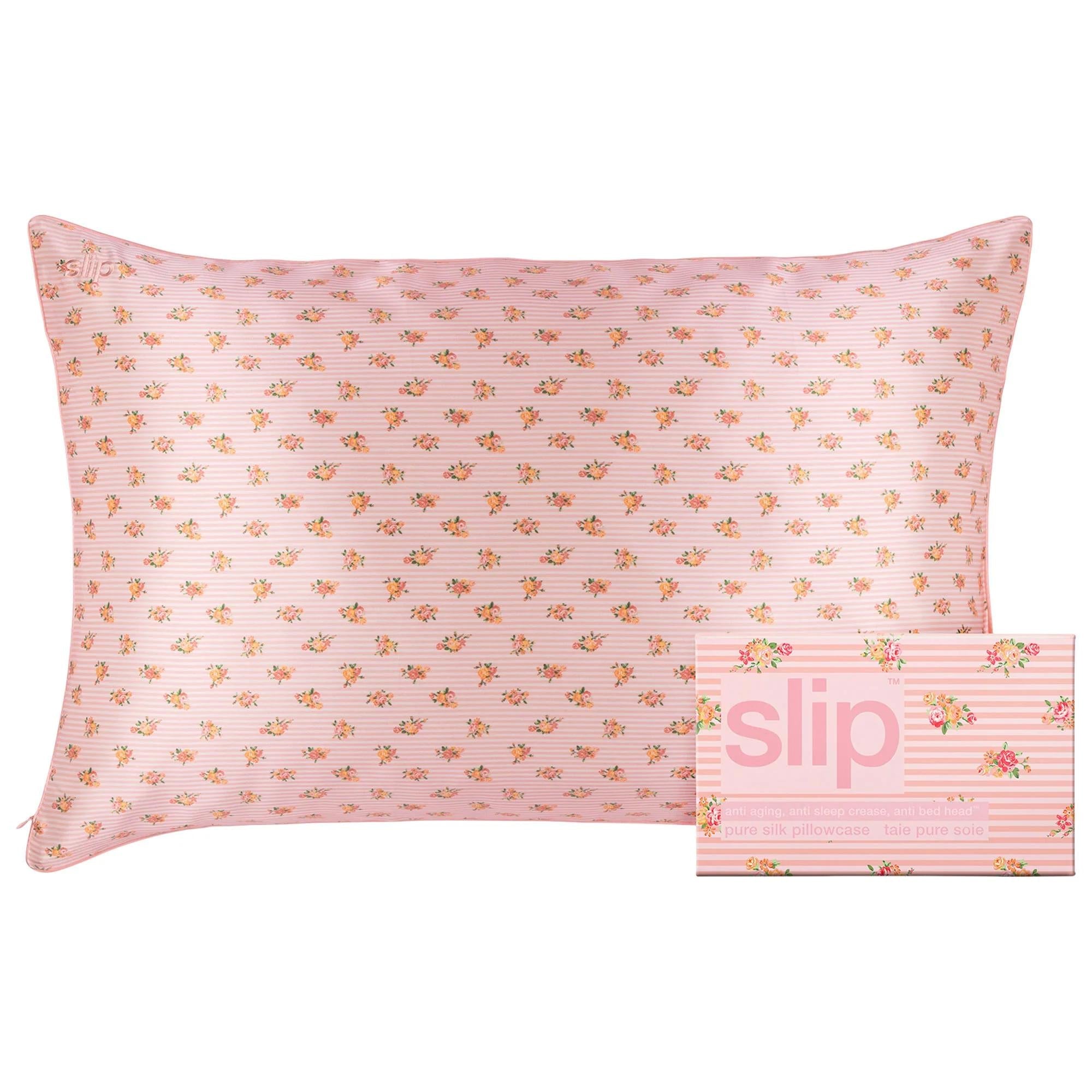 Slip Silk Pillowcase - Standard/Queen, Anti-Aging, Anti-Bedhead Mulberry Silk Bedding