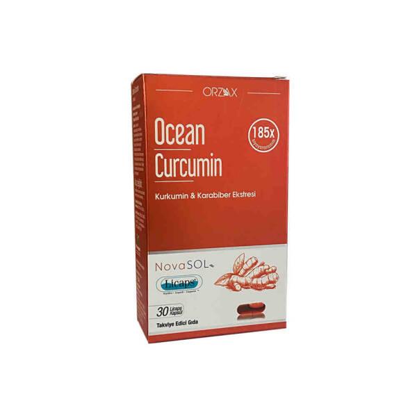 Ocean Curcumin Dietary Supplement - 30 Capsules with Curcuminoid & Black Pepper Extract for Anti-Inflammatory Support