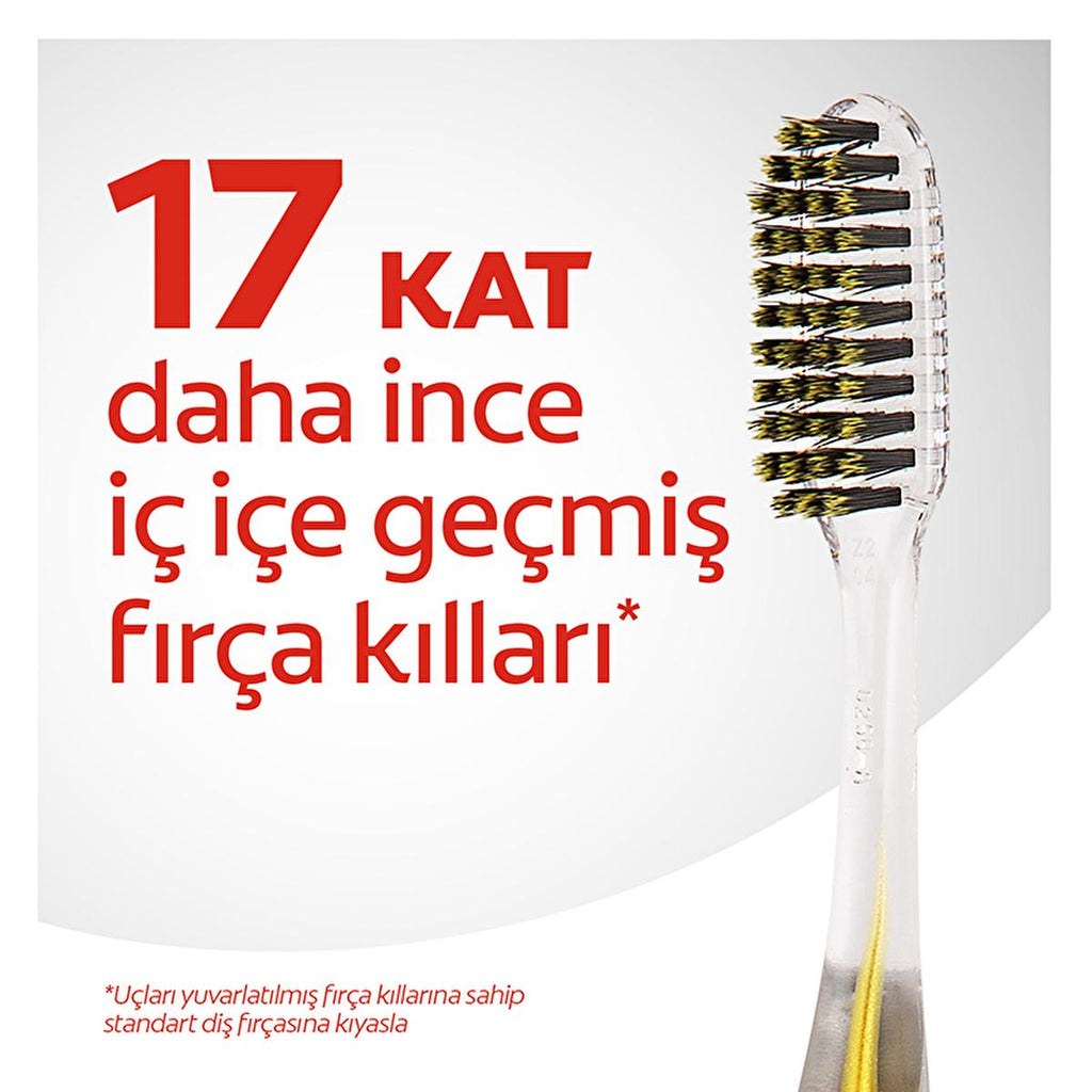 Colgate Advanced Charcoal Toothbrush - Extra Soft Bristles for Gentle Deep Cleaning