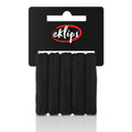 Eklips Large Black Hair Ties - 5-Pack for All Hair Types | Comfort & Durability