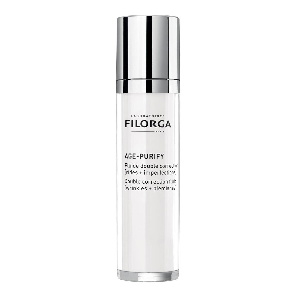 Filorga Age Purify Double Correction Fluid 50ml - Anti-Aging Facial Fluid for Oily Skin with Hyaluronic Acid and Peptides