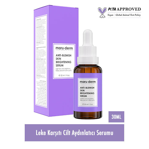Maruderm Anti-Spot Brightening Skin Care Serum - 30ml, Paraben-Free, Niacinamide Enriched for Hydrated, Even Skin Tone