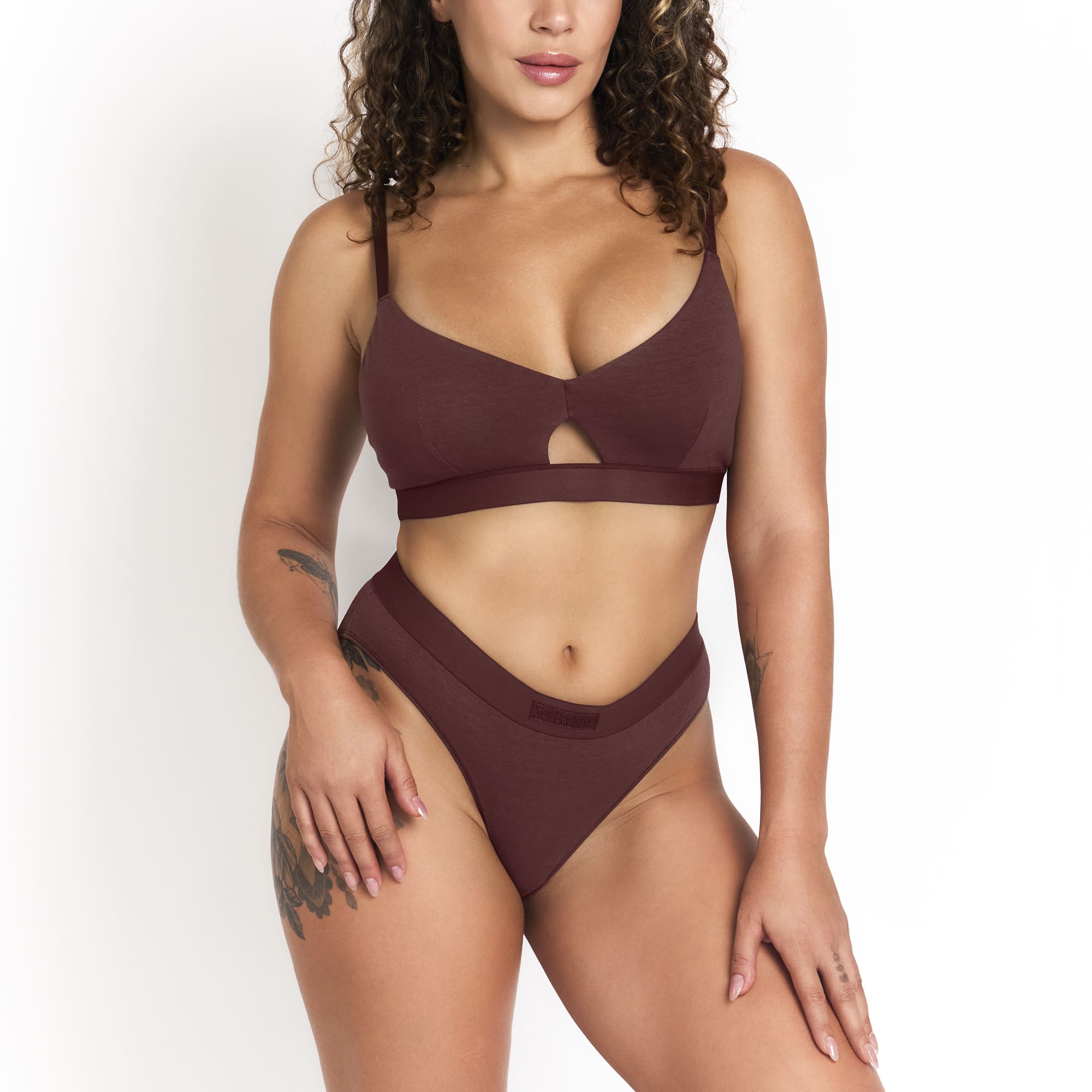 Net Positive Keyhole Bra — detail close-up