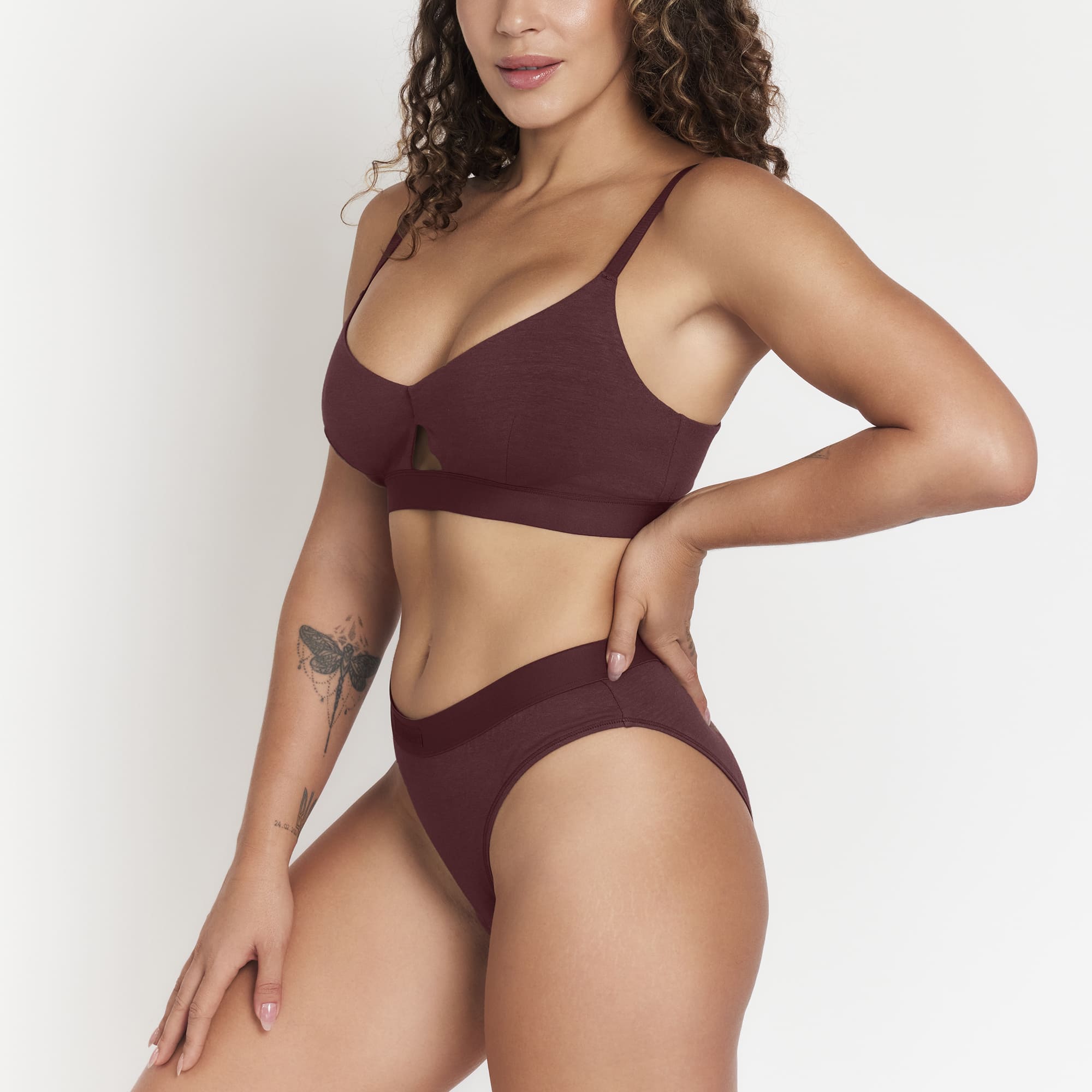 Net Positive Keyhole Bra — lifestyle context
