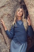 profile-nyc FAUX WRAP SWEATER — main product shot