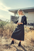 profile-nyc LEATHER SEAM SKIRT — main product shot