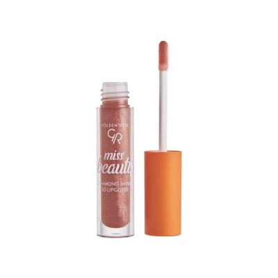 Golden Rose Miss Beauty Diamond Shine 3D Lip Gloss - Sunkissed Radiance, Vegan Formula - Shimmering, Full Lips