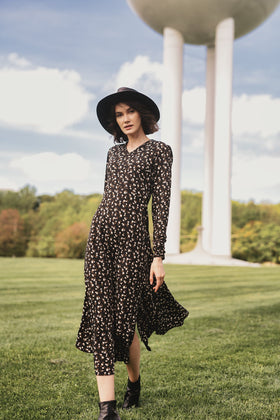 profile-nyc FLORAL PRINTED MAXI DRESS