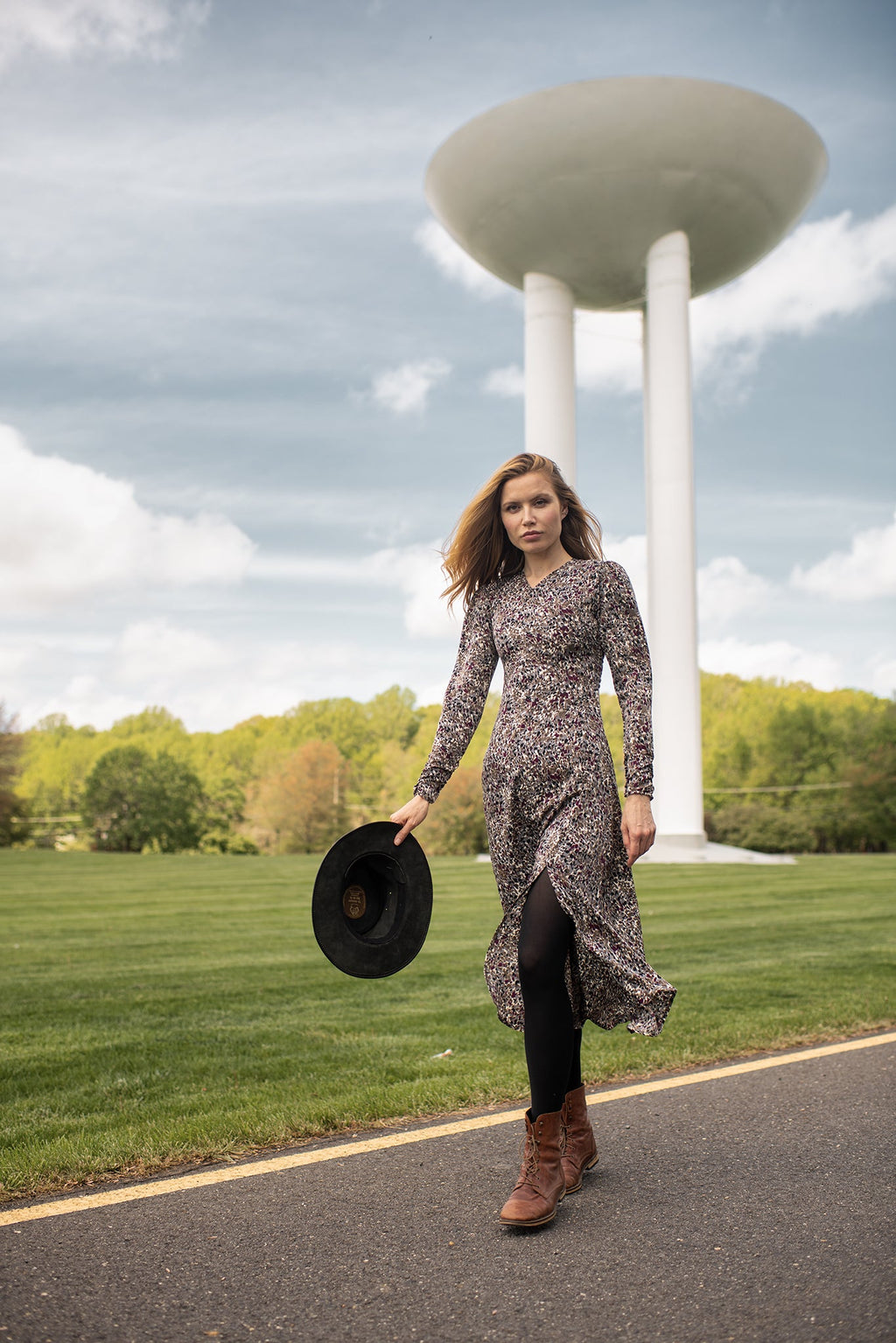 profile-nyc PRINTED MAXI DRESS — main product shot