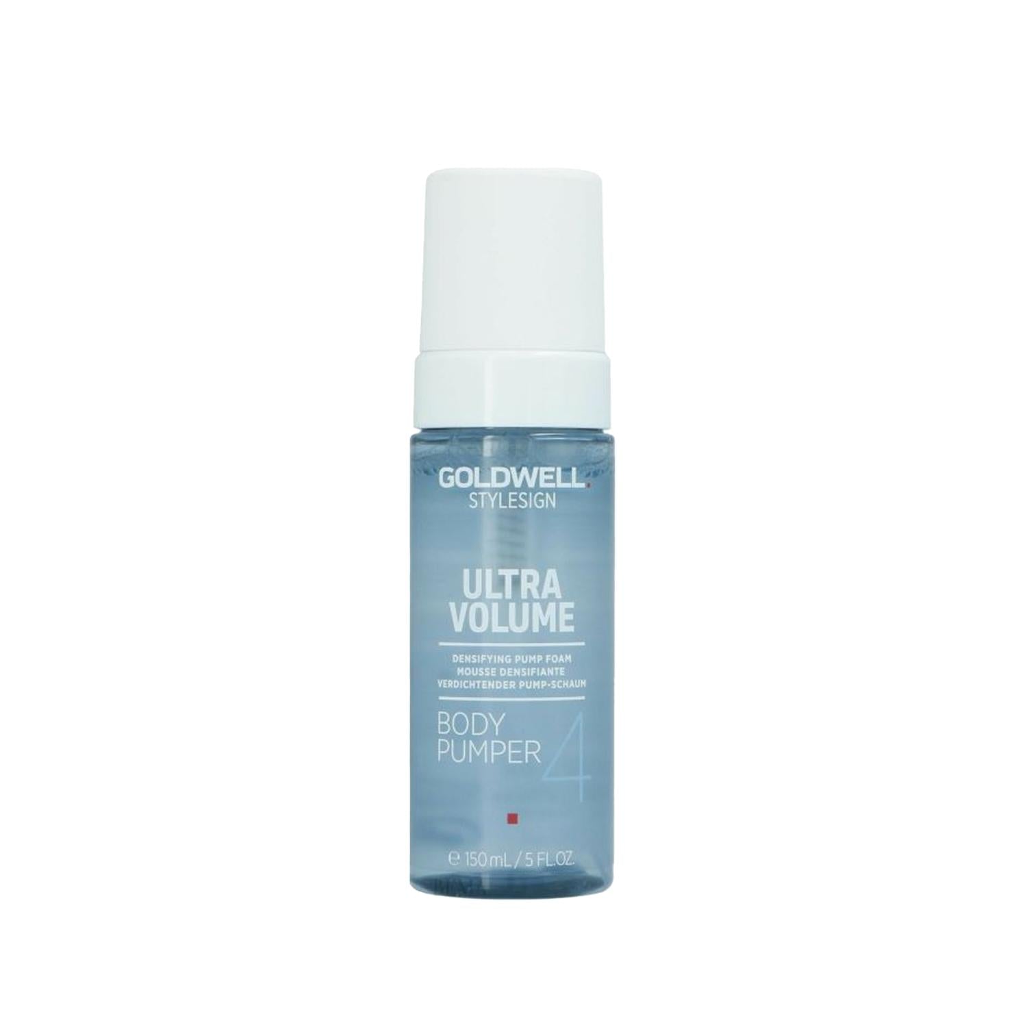 Goldwell Ultra Volume Body Pumper: Hair Volumizing Mousse for Fine Hair - Adds Body, Lift & Long-Lasting Hold (5.07 fl oz)