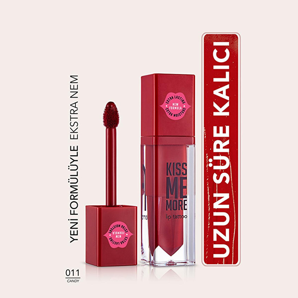 Flormar Kiss Me More Extra Long-Lasting Liquid Matte Lipstick 011 Candy - Moisturizing