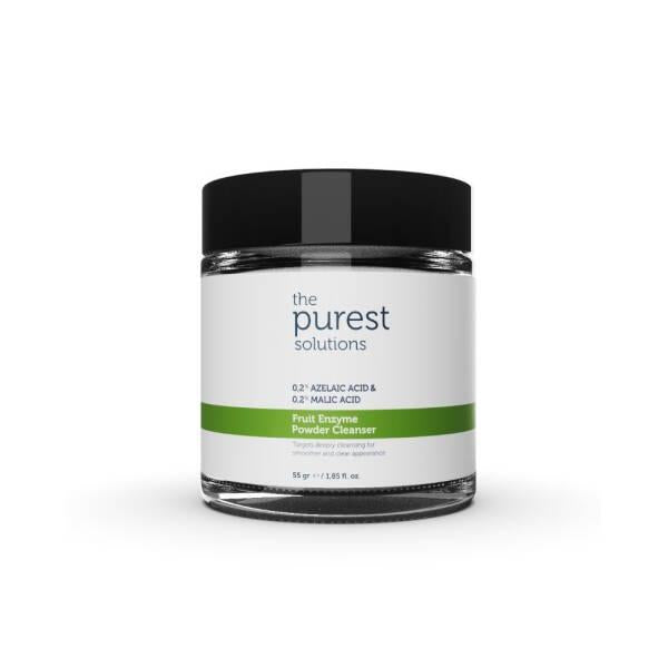 The Purest Solutions Fruit Enzyme Powder Cleanser - Gentle Exfoliating Skincare with Azelaic & Malic Acid