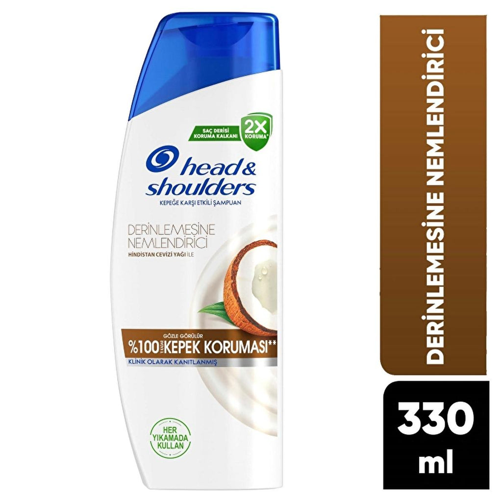 Head & Shoulders Anti-Dandruff Shampoo with Coconut Oil - Moisturizing, Dermatologically Tested - 11.16 fl oz
