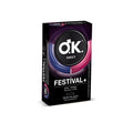 Okey Flavored Condoms Festival 12-Pack - Strawberry & Vanilla, Lubricated, Safe Intimacy Products