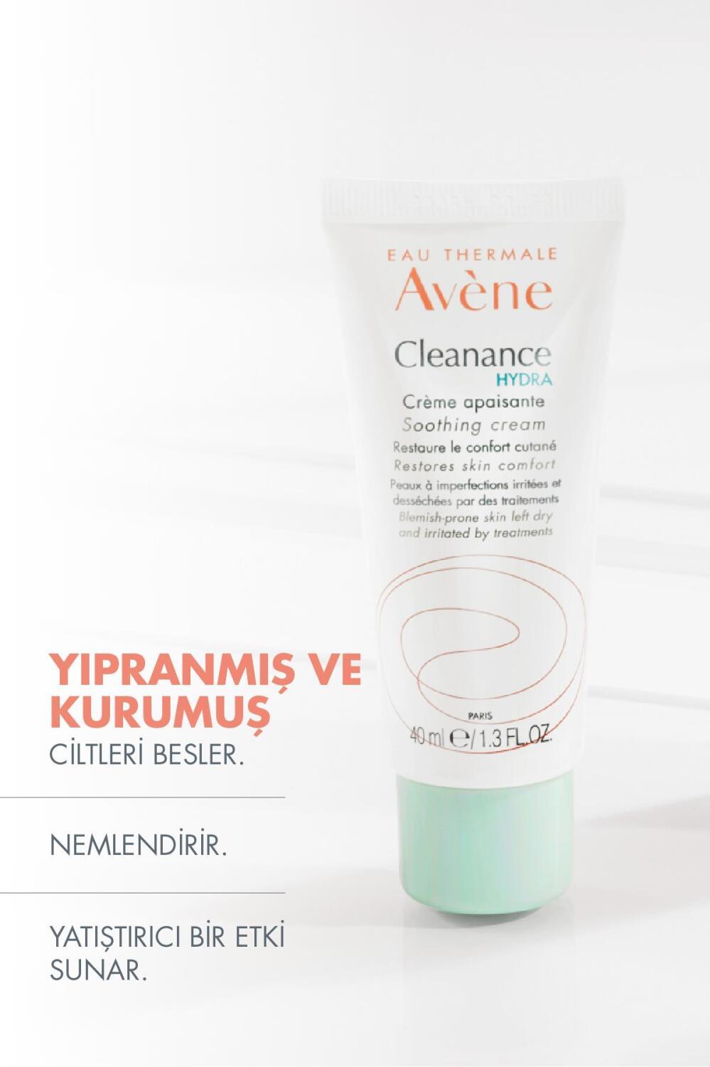 Avene Cleanance Hydra Cream 40ml - Soothing Moisturizing Cream for Sensitive Oily Skin