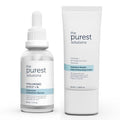 The Purest Solutions Intensive Hydration Skincare Set - Hyaluronic Acid Serum & Ceramide Moisturizing Cream for Dry Skin