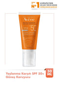 Avene Anti-Aging SPF50+ Sunscreen Cream for Sensitive Skin - Moisturizing & Soothing
