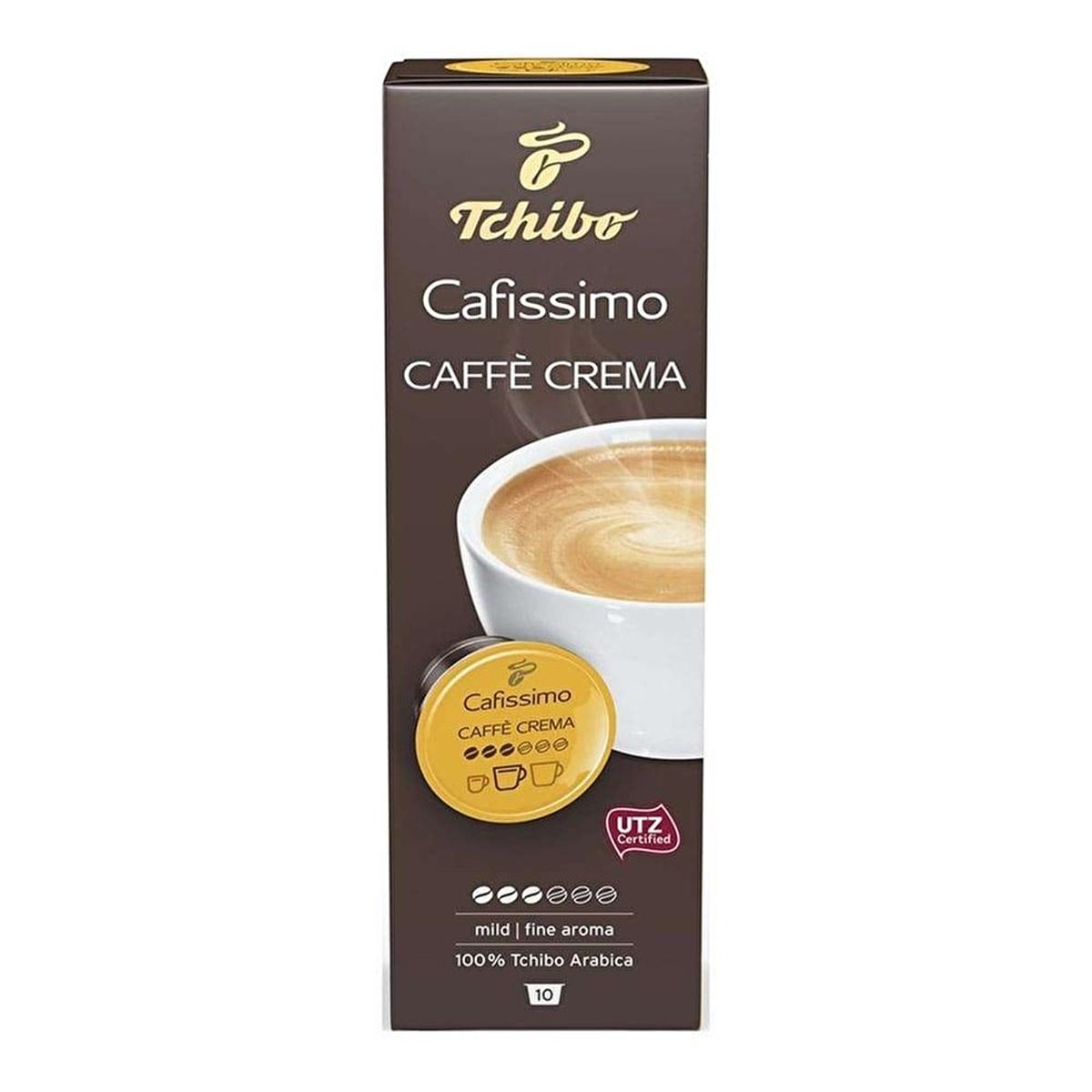 Tchibo Cafissimo Caffe Crema Fine Aroma Coffee Capsules - 10 Count, Sustainable & Compatible with Cafissimo Machines