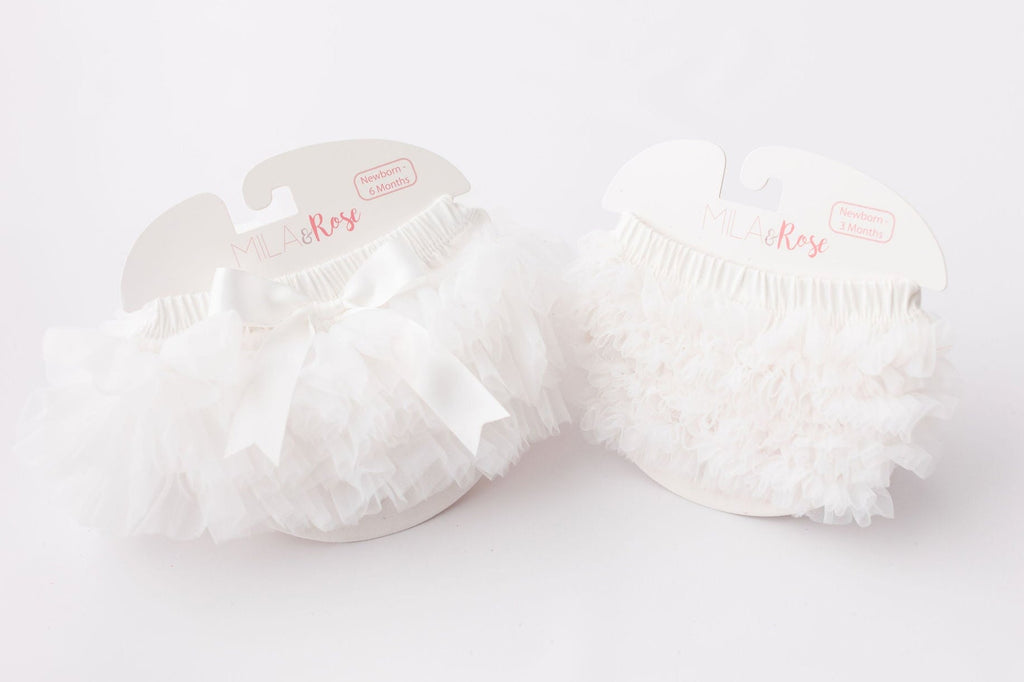 Mila & Rose ® Off White Tutu Bloomer — lifestyle context