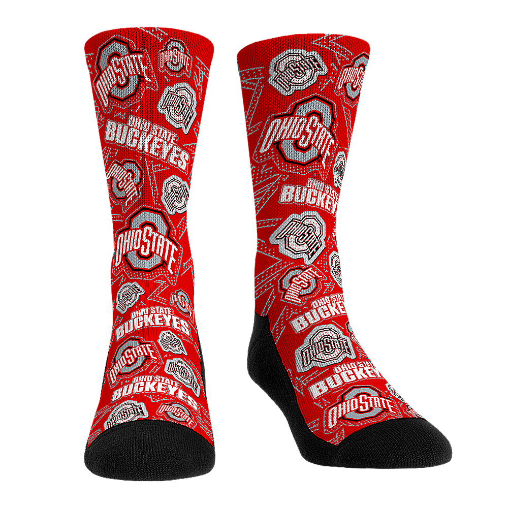 Rock 'Em Socks Rock 'Em Socks Ohio State Buckeyes - Microdot All-Over — main product shot