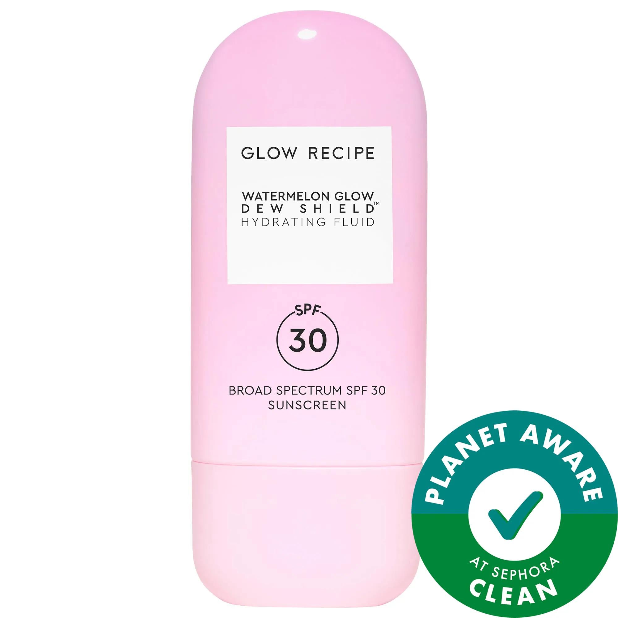 Dew Shield SPF 30 Hydrating Fluid Sunscreen: Korean Broad Spectrum Protection for Dry Skin, Niacinamide, Daily Use, Clean & Lightweight