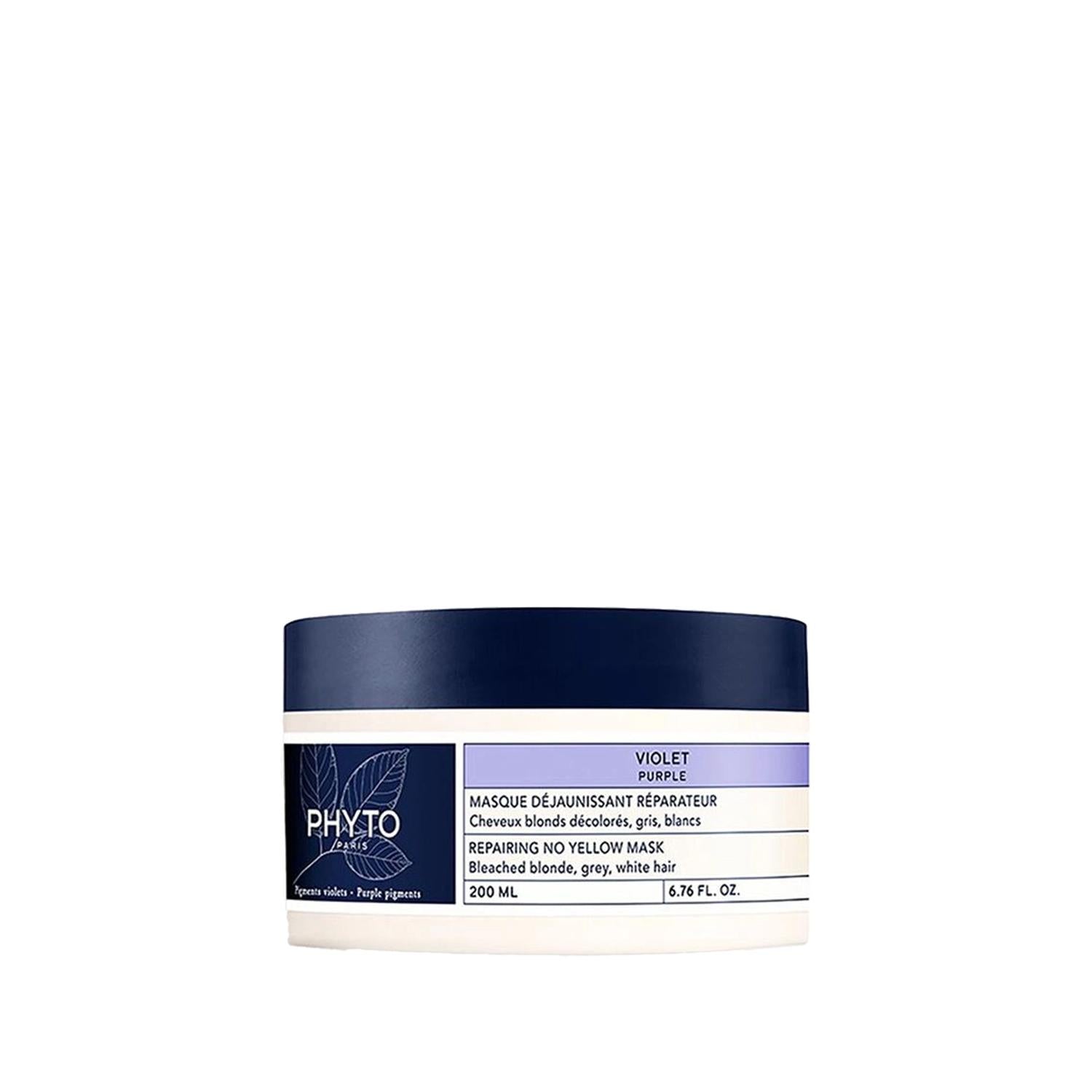 PHYTO Purple Hair Mask 200ml - Nourishing & Toning for Blonde & Gray Hair