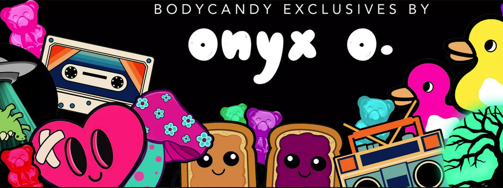 BodyCandy Acrylicious Funky Green Pickle Magnet by Onyx O — in-use photo