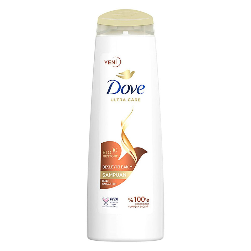 Dove Nourishing Shampoo for Dry Hair - Vegan, 100% Softness, 13.53 fl oz