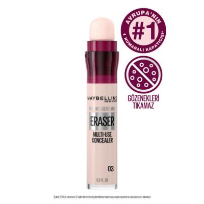Maybelline New York Instant Anti Age Eraser Concealer - Conceals Dark Circles & Fine Lines, Brightens Skin
