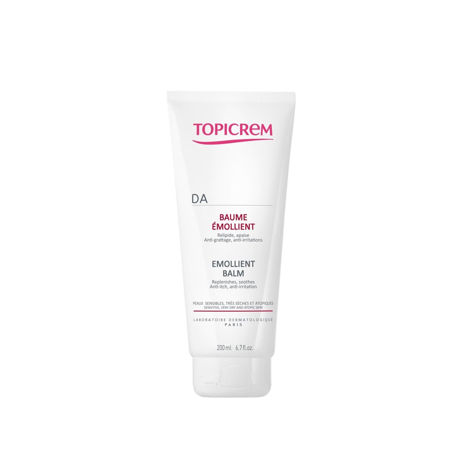 Topicrem Moisturizing Body Cream DA Emollient - 200ml for Dry, Sensitive Skin