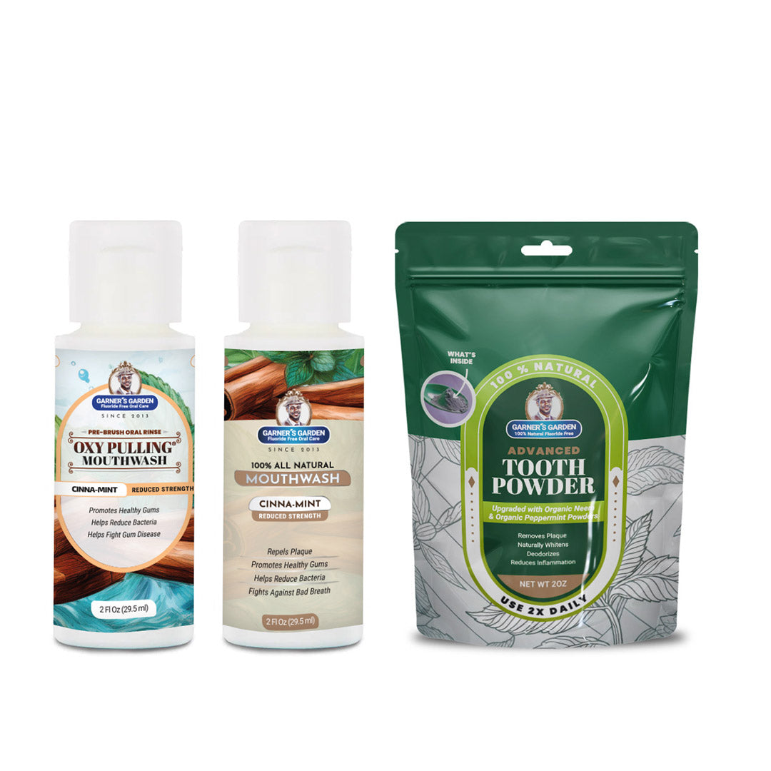 Travel Sized Oral Care Trio | Trio | H2O2 | Fluoride Free