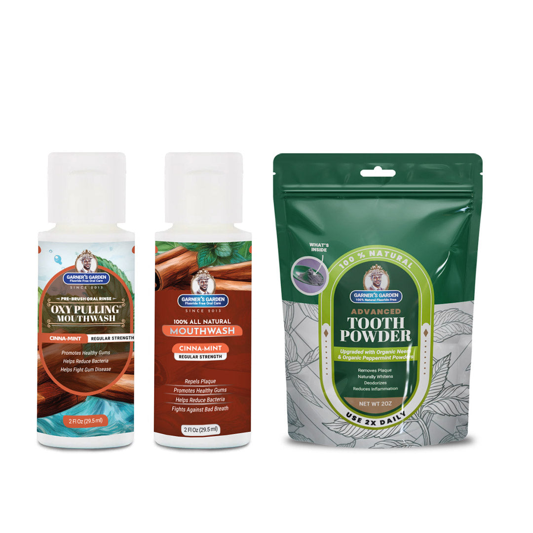 Travel Sized Oral Care Trio | Trio | H2O2 | Fluoride Free