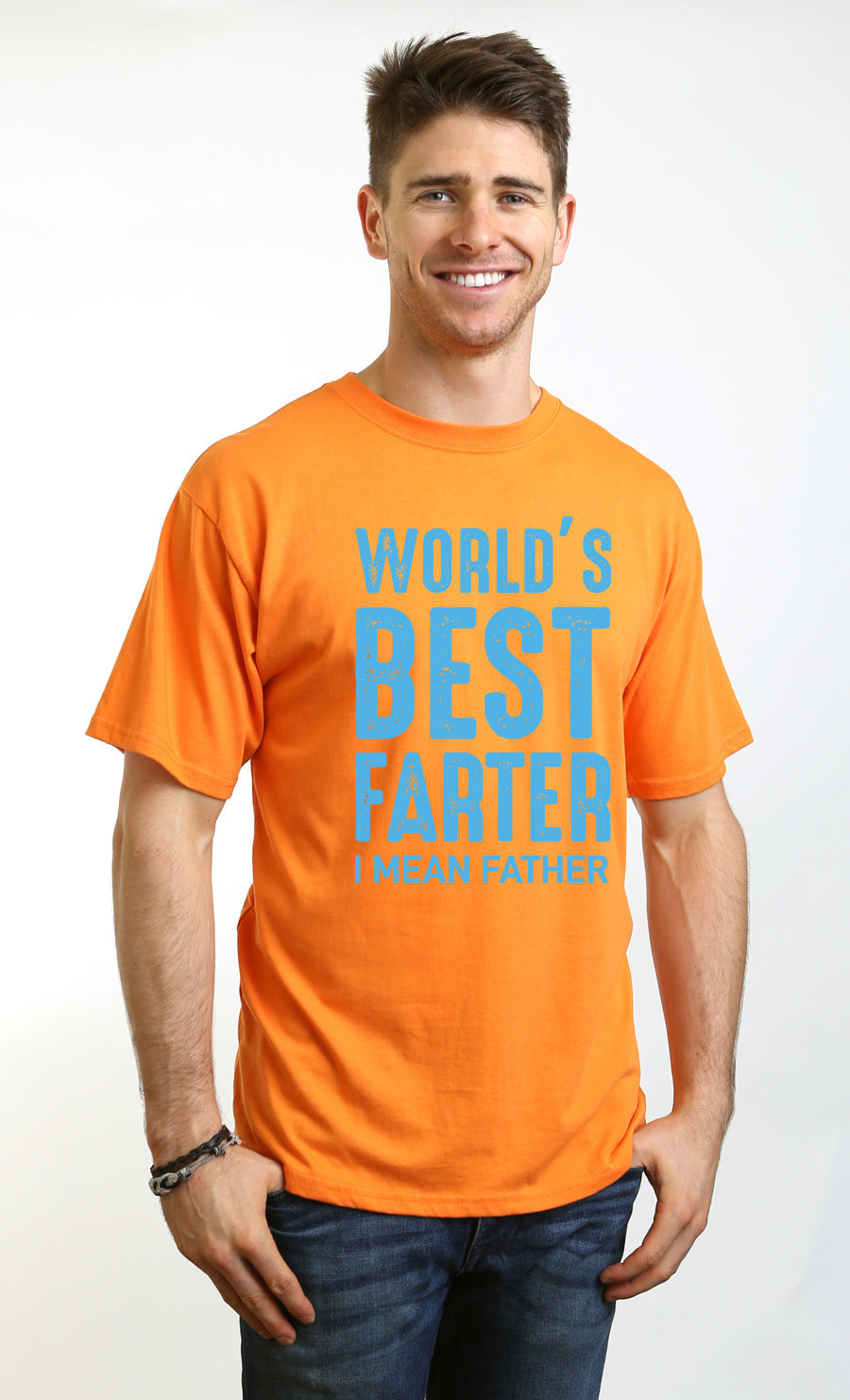 Spun Bamboo World's Best Farter Men's Bamboo Viscose/Organic Cotton Short Sleeve Graphic T-Shirt — feature highlight