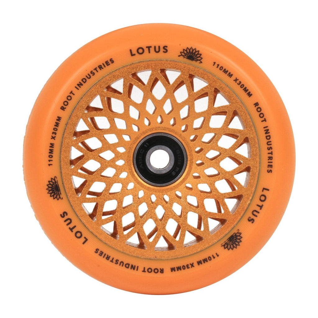 Root Industries 110mm X 24mm Lotus Wheels - Orange (Pair) by Skates USA