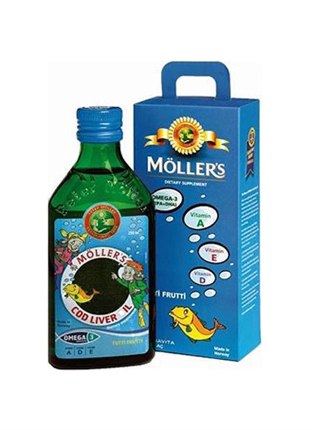 Möller's Omega 3 Fish Oil - Tutti Frutti Flavor | 250ml