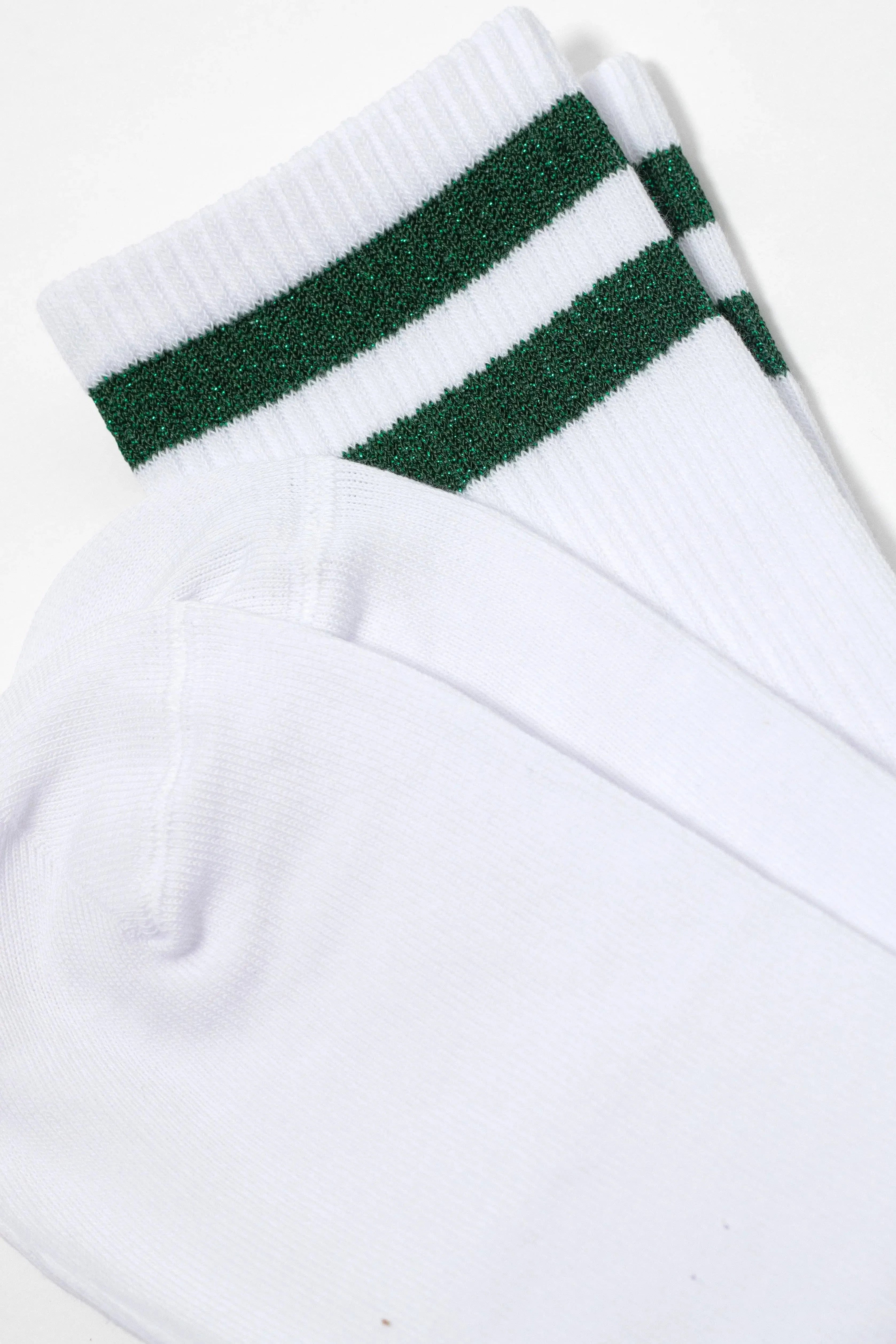 TheRanok.com Conte Cotton Long Socks Active 157 - Lurex Stripes — product on model