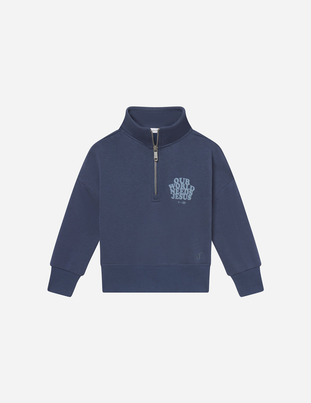 Elevated Faith Elevated Faith Our World Needs Jesus Kids Half-Zip — comparison shot