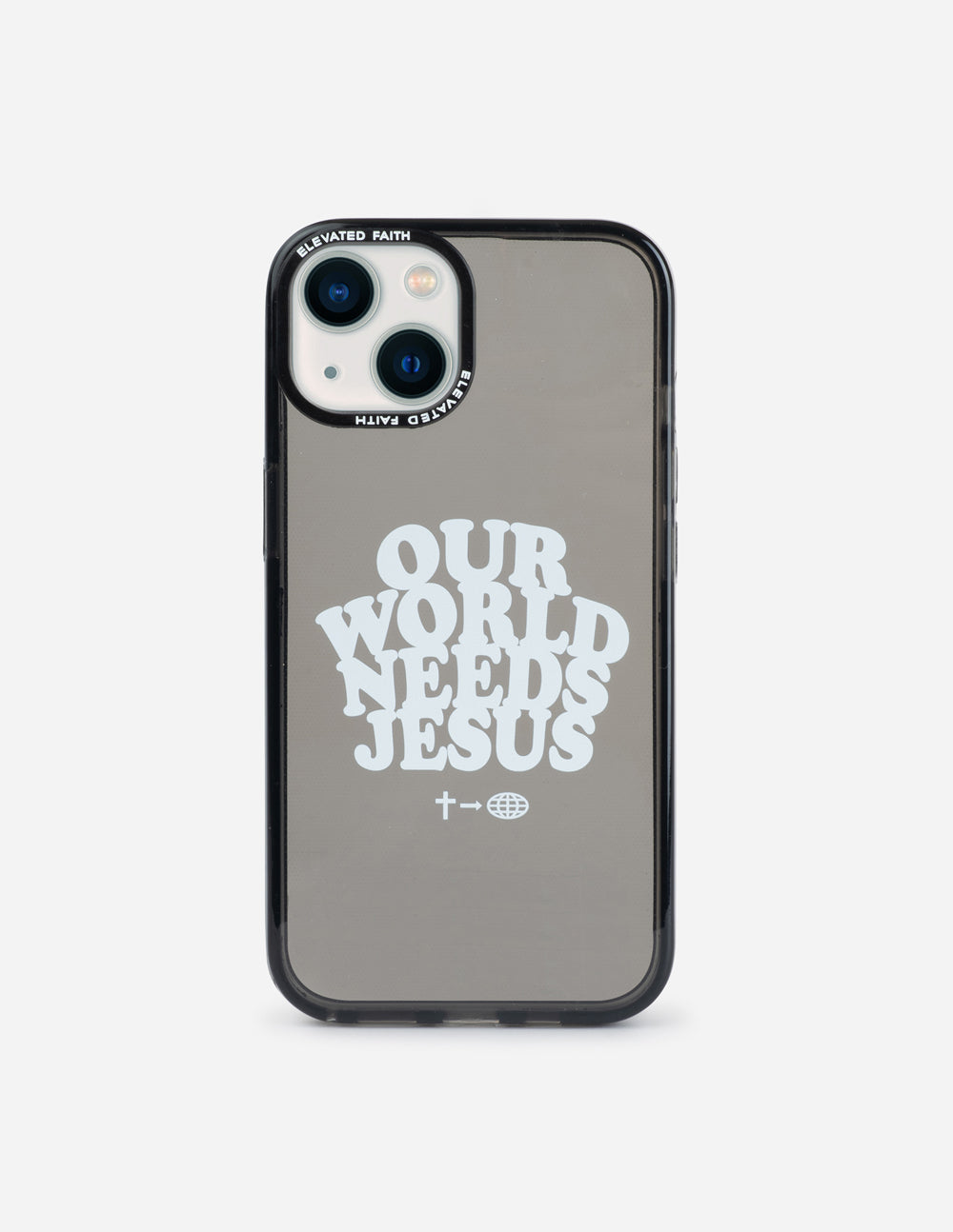 Elevated Faith Our World Needs Jesus Phone Case — main product shot