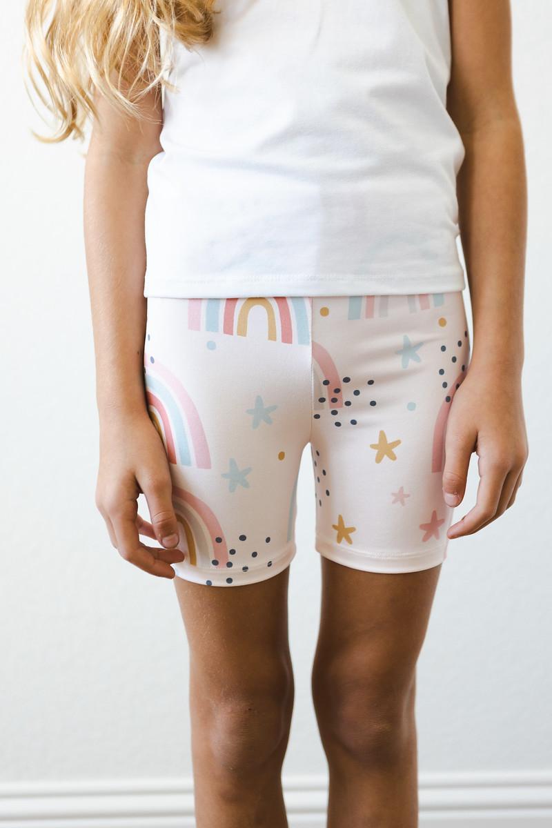 Mila & Rose ® Over the Rainbow Twirl Shorts — detail close-up