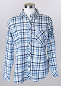 KADOU BOUTIQUE Oversized Plaid Shirt — main product shot