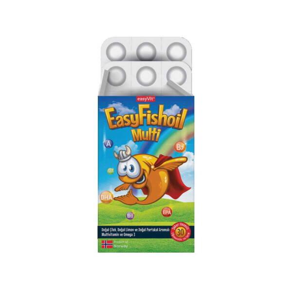 EasyFishoil Multivitamin Supplement for Children - Omega-3 Fatty Acids, Chewable Vitamins for Kids Aged 4-10