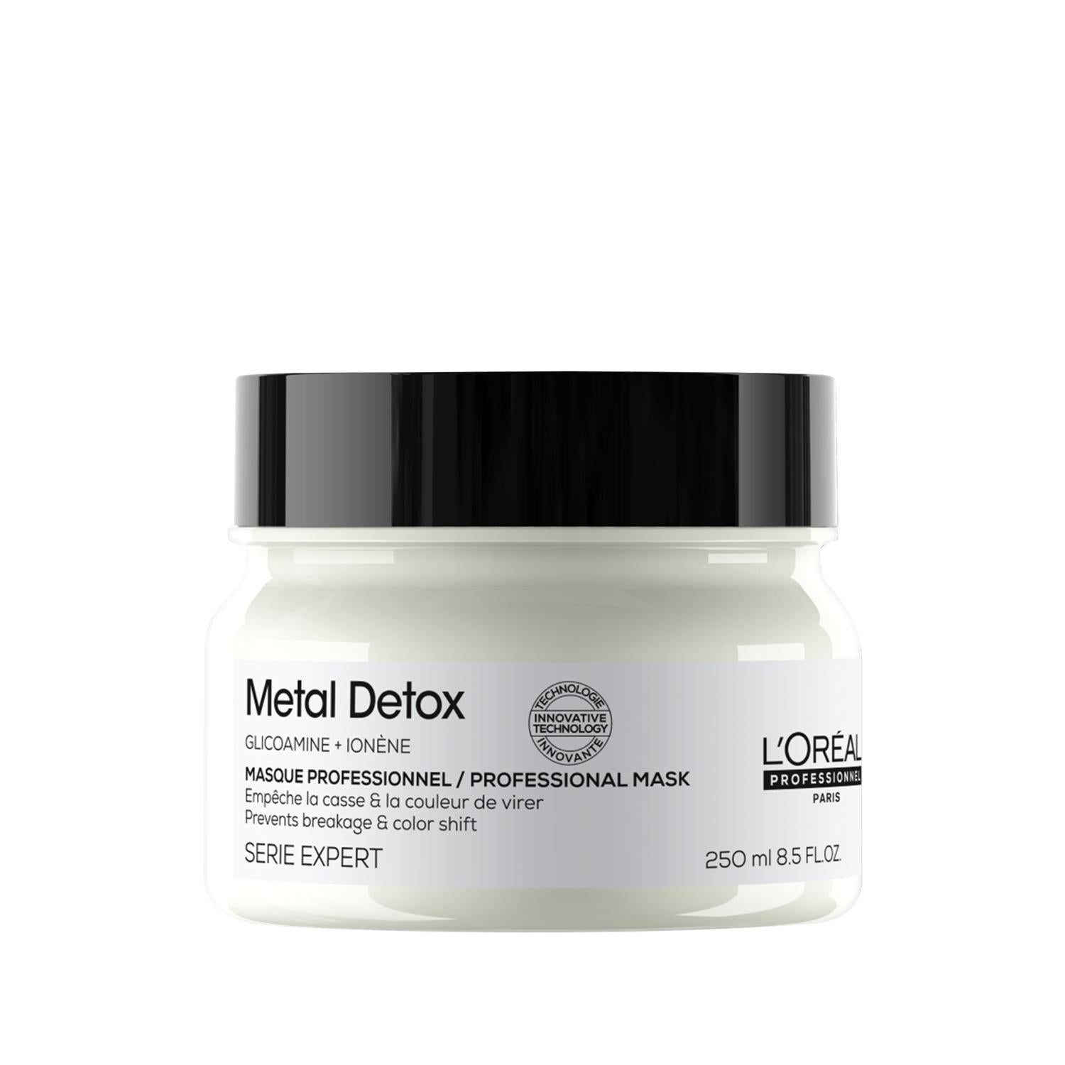 L'Oreal Professionnel Paris Serie Expert Metal Detox Hair Care Mask for Colored & Chemically Treated Hair - 250ml