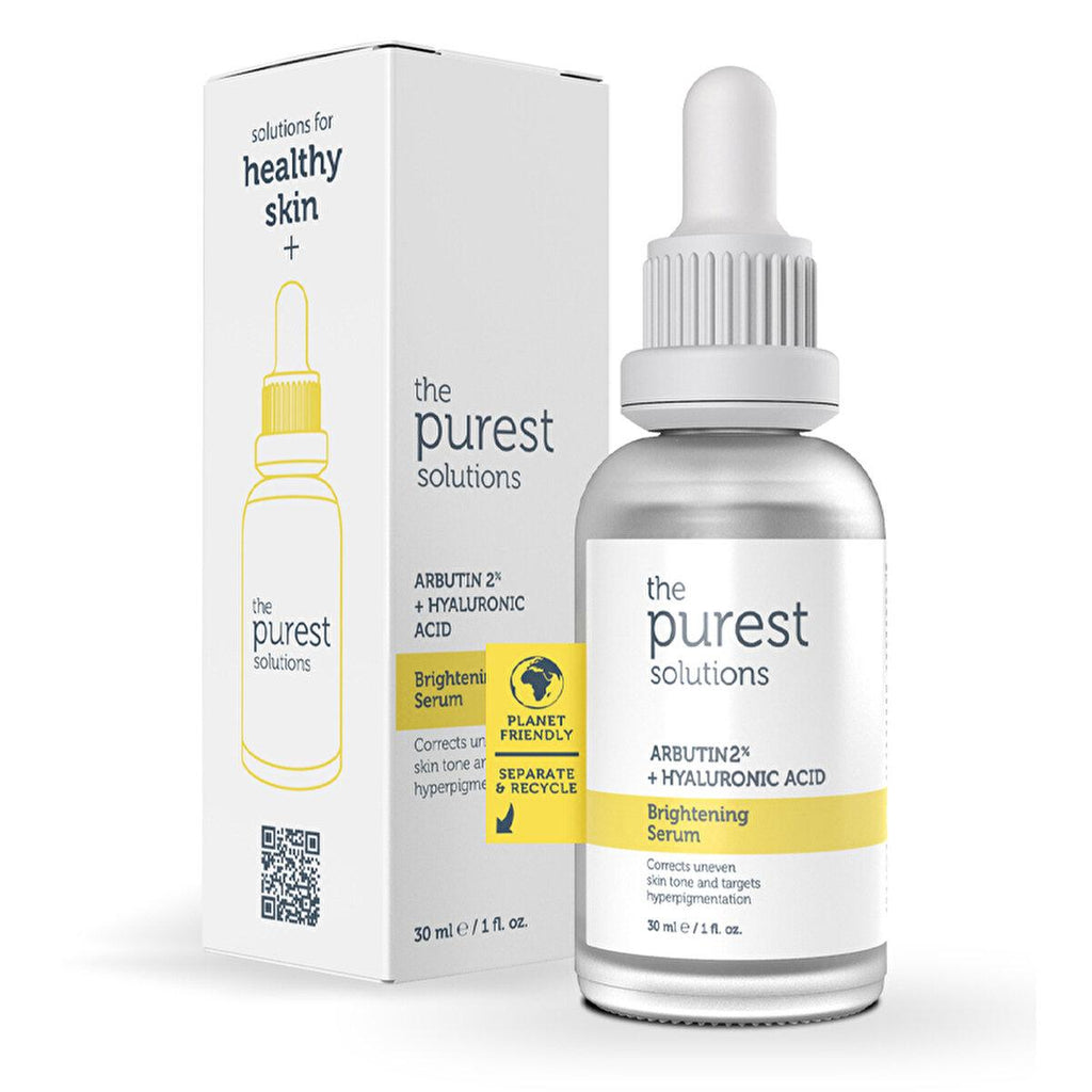 The Purest Solutions Skin Toning Serum - Brightens & Evens Skin Tone with Alpha Arbutin & Hyaluronic Acid