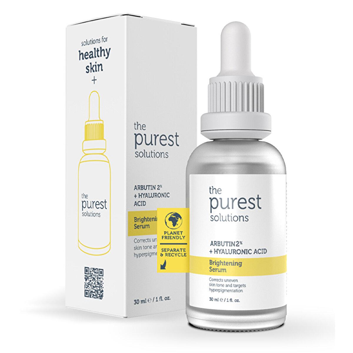 The Purest Solutions Skin Toning Serum - Brightens & Evens Skin Tone with Alpha Arbutin & Hyaluronic Acid