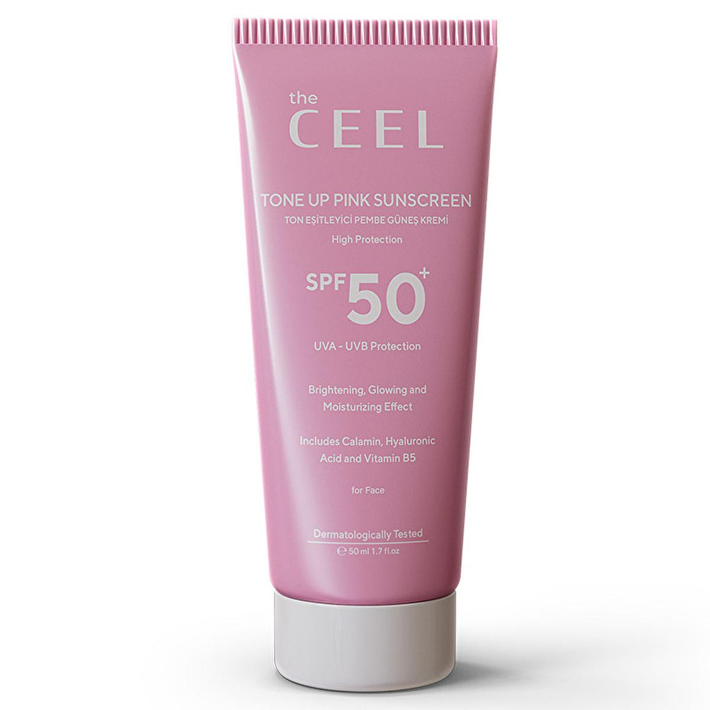 The Ceel SPF50 Tone Evening Pink Sunscreen with Glutathione & Hyaluronic Acid - 50ml