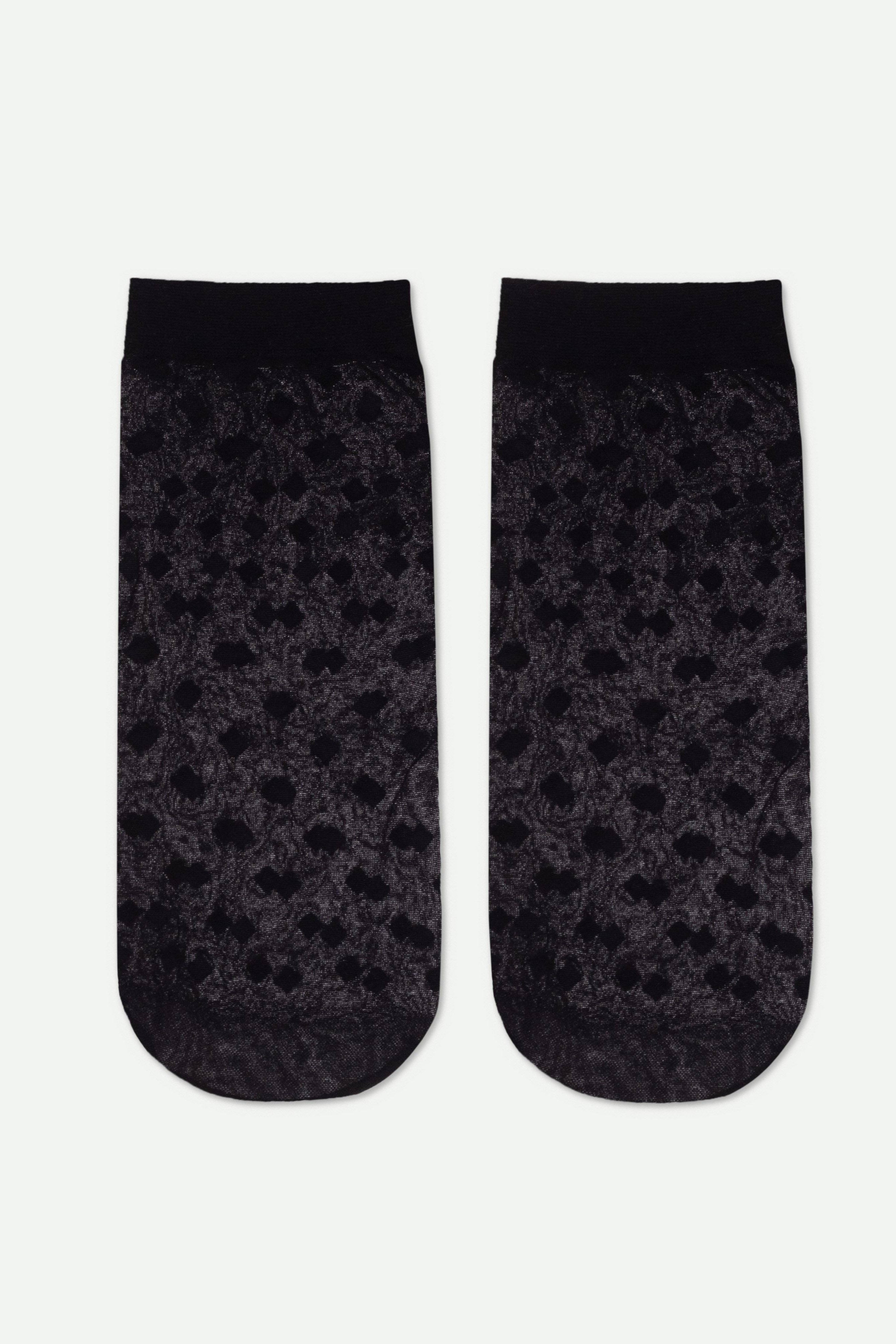 TheRanok.com Socks Conte Fantasy - Small Diamond Pattern — back view