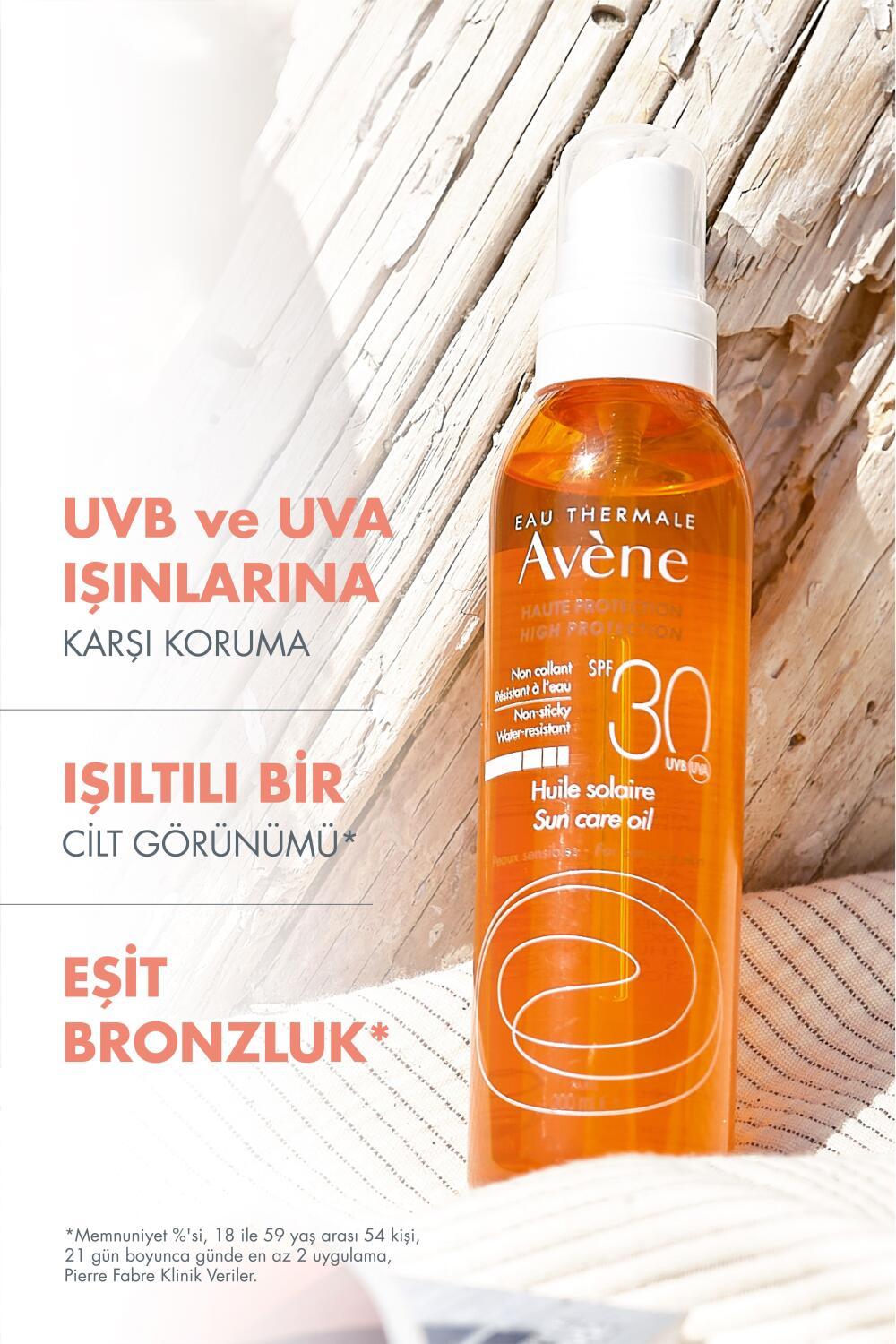 Avene SPF 30+ Sunscreen Oil Spray - Water-Resistant, Non-Greasy Sun Protection for Sensitive Skin